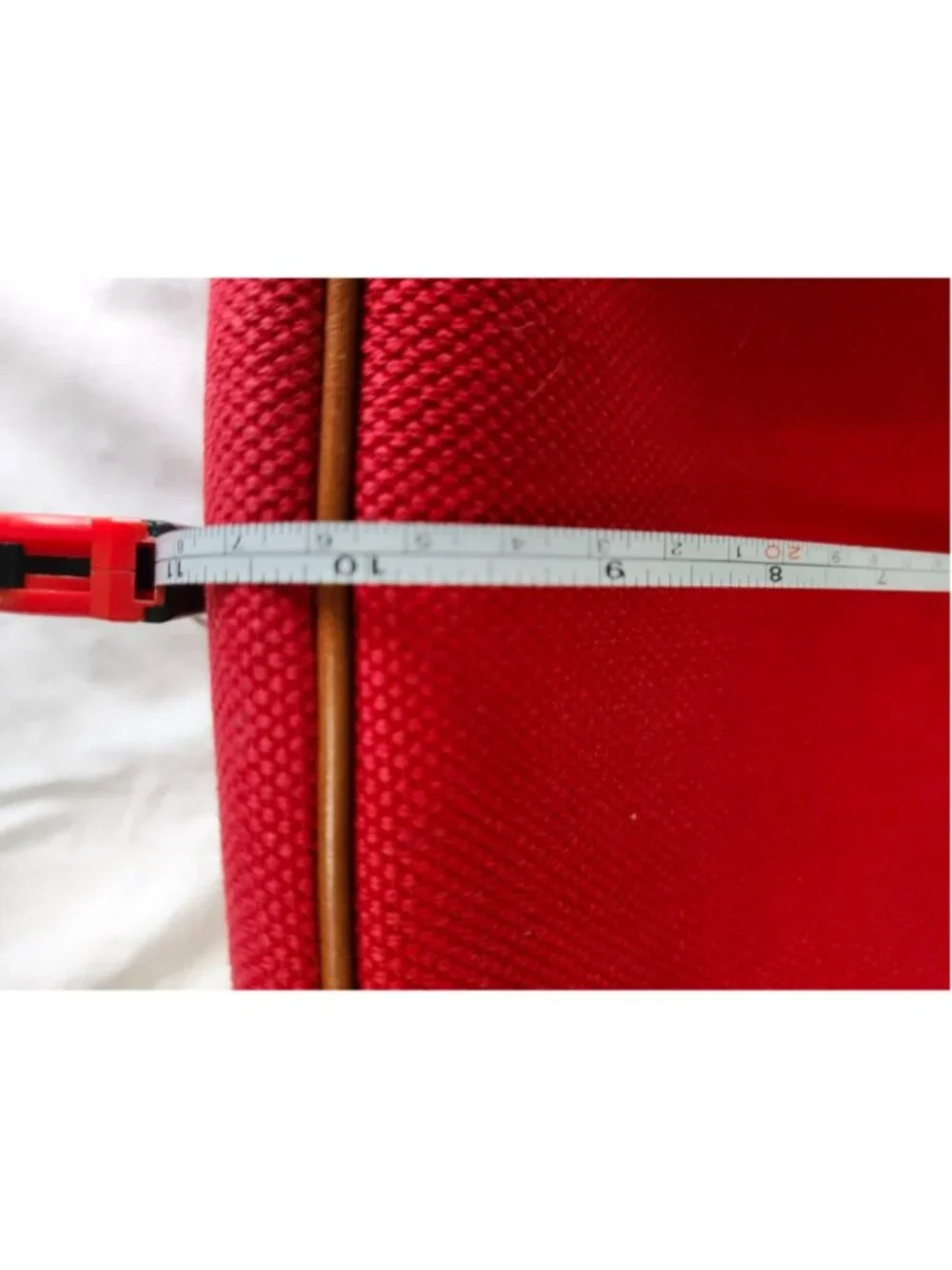 Michael Kors Red Canvas and Leather Tote Bag